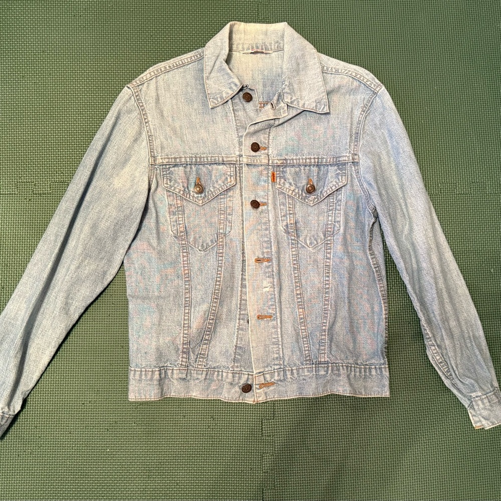 Levi's Classic Light Blue Jacket rare orange tag S4